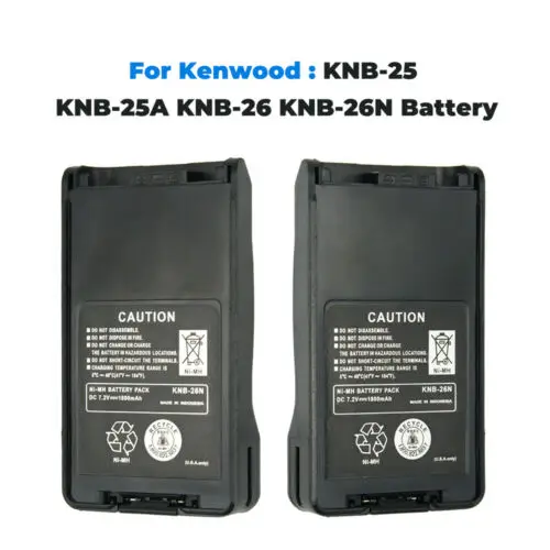 

NEW 7.2V 2000mAh NI-MH Battery Pack KNB-26N for Radio Walkie Talkie Kenwood TK-2140 TK-3140 TK-2148