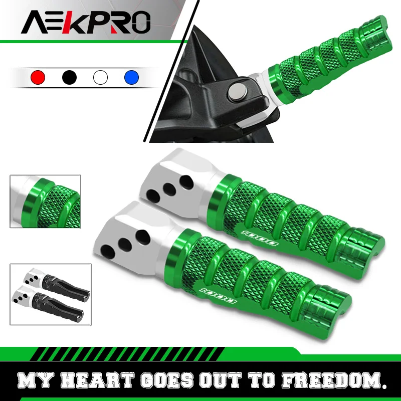 

For Z1000 Z1000R Z1000SX VERSYS1000 Ninja1000SX Motorcycle Rear Passenger Footrests Foot Pegs CNC Anti-Skid Rear Footpegs Pedals