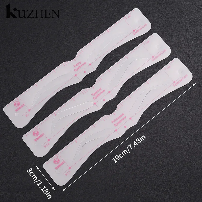 24 Szablony do stylizacji brwi, korekcji i modelowania, wielokrotnego użytku naklejki do makijażu, szablony do rysowania brwi, stempel do brwi, narzędzia kosmetyczne