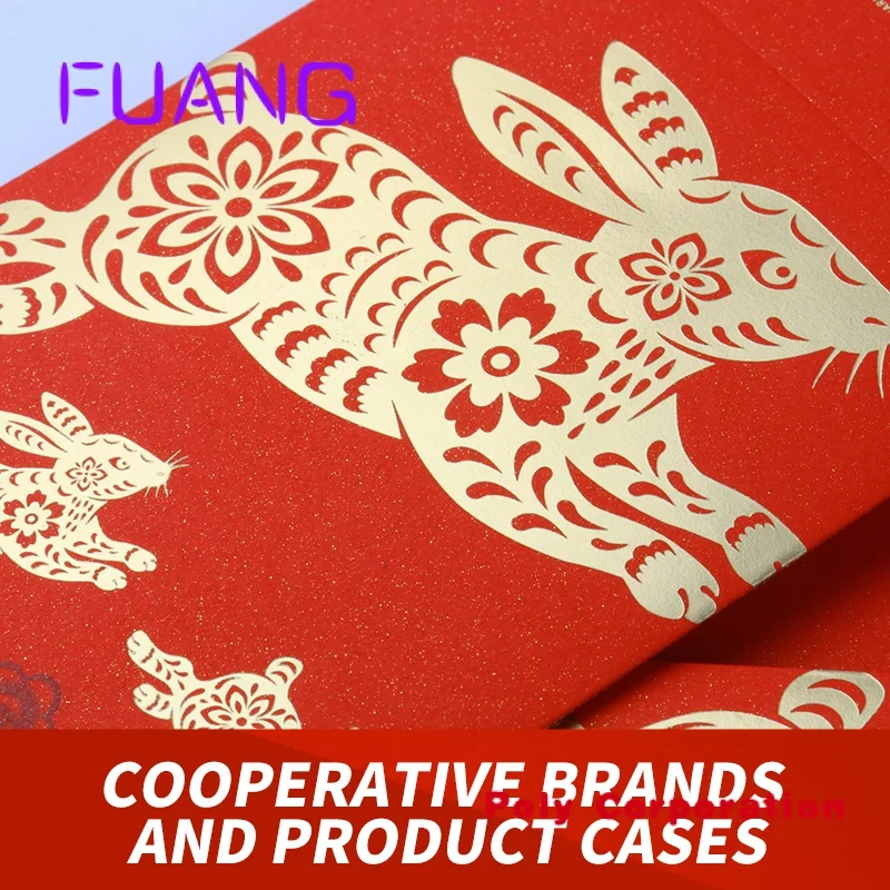 2023 Custom Print Luxe Folie Hotstamping Rode Pakket Envelop Chinees Nieuwjaar Rode Zak Traditionele Hong Bao
