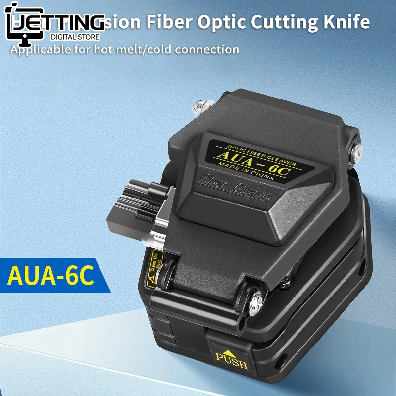 Fiber Cleave AUA-6C Cable Cutting Knife FTTT Fiber Optic Knife Tools Cutter Optical High Precision Cleaver Tool 16 Point Blade