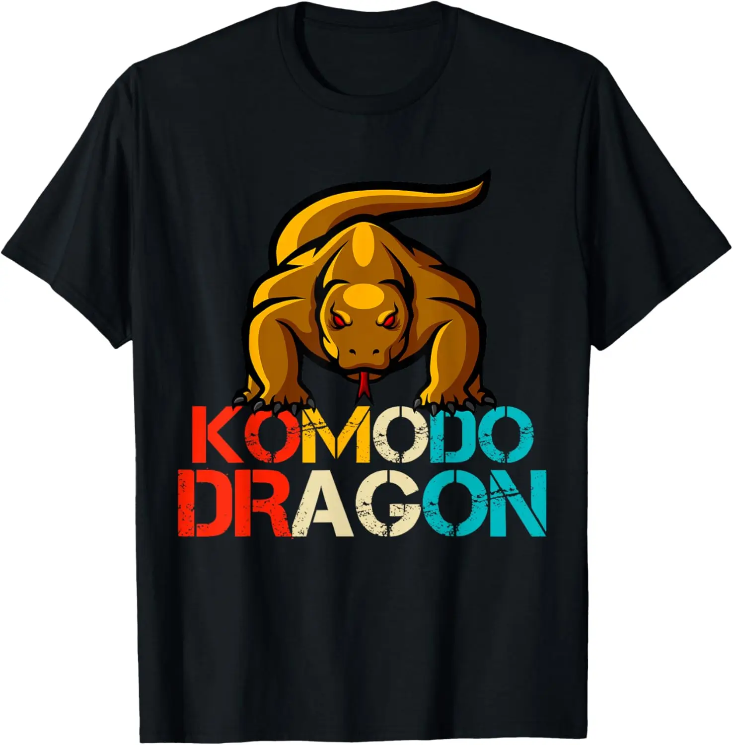 

Винтажная стильная крутая футболка Komodo Dragon Lover B-Day