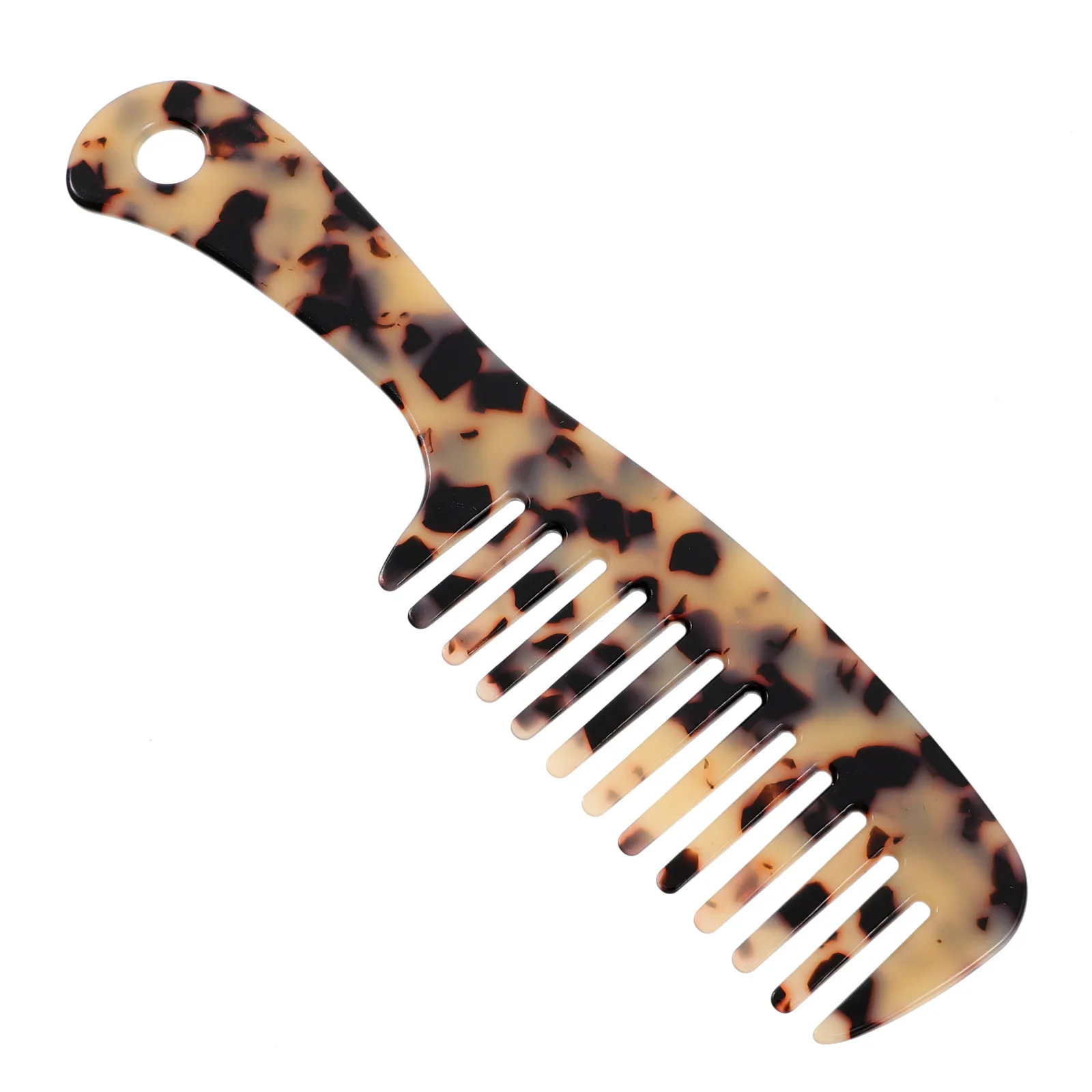 

Marble Pattern Hair Comb Professional Wide Tooth Design Anti Static for Daily Hotel Barber Shop Styling Exquisite Hairdressing