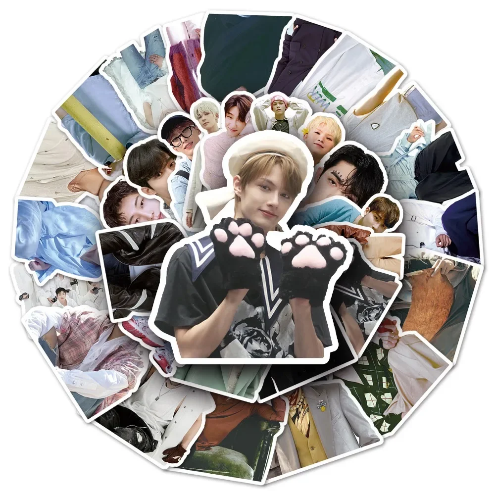 Personagem do Grupo Kpop Adesivos para DIY, telefone, bagagem, laptop, garrafa, jornal, scrapbook, decoração da parede, fãs, decalque, presente, brinquedo, 10,50 pcs