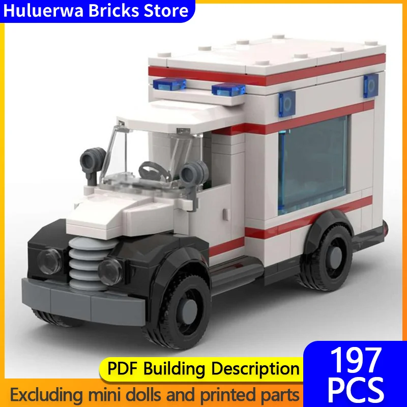

Speed Hypercar Model MOC Building Bricks Urban Ambulance Modular Technology Gifts Holiday Assemble Children Toys Suit