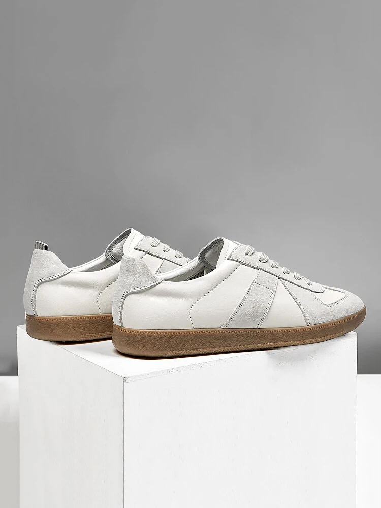 

Весна-лето Casual oes Кожаные низкие кроссовки ex Vintage Dequn Sle Дышащие удобные спортивные туфли на плоском каблуке