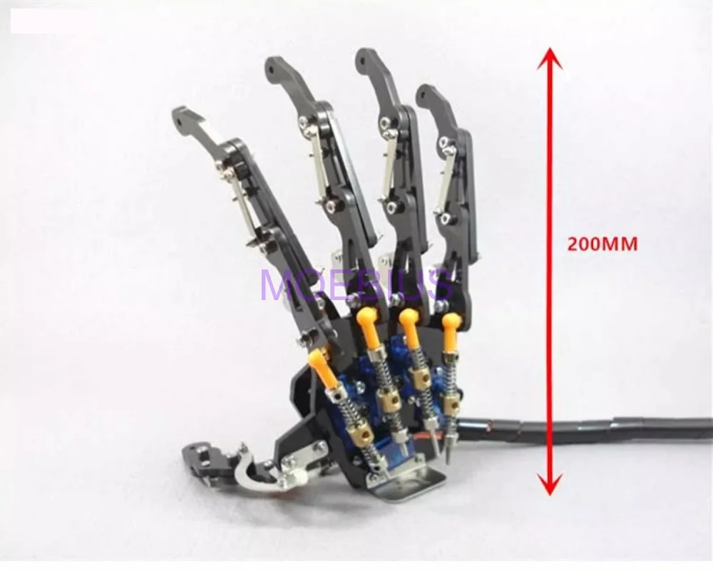 300G Load Bionic Mechanical Claw 5 Finger Robot Claw 5 DOF Palm Gripper Finger Diy Educational Training Kit