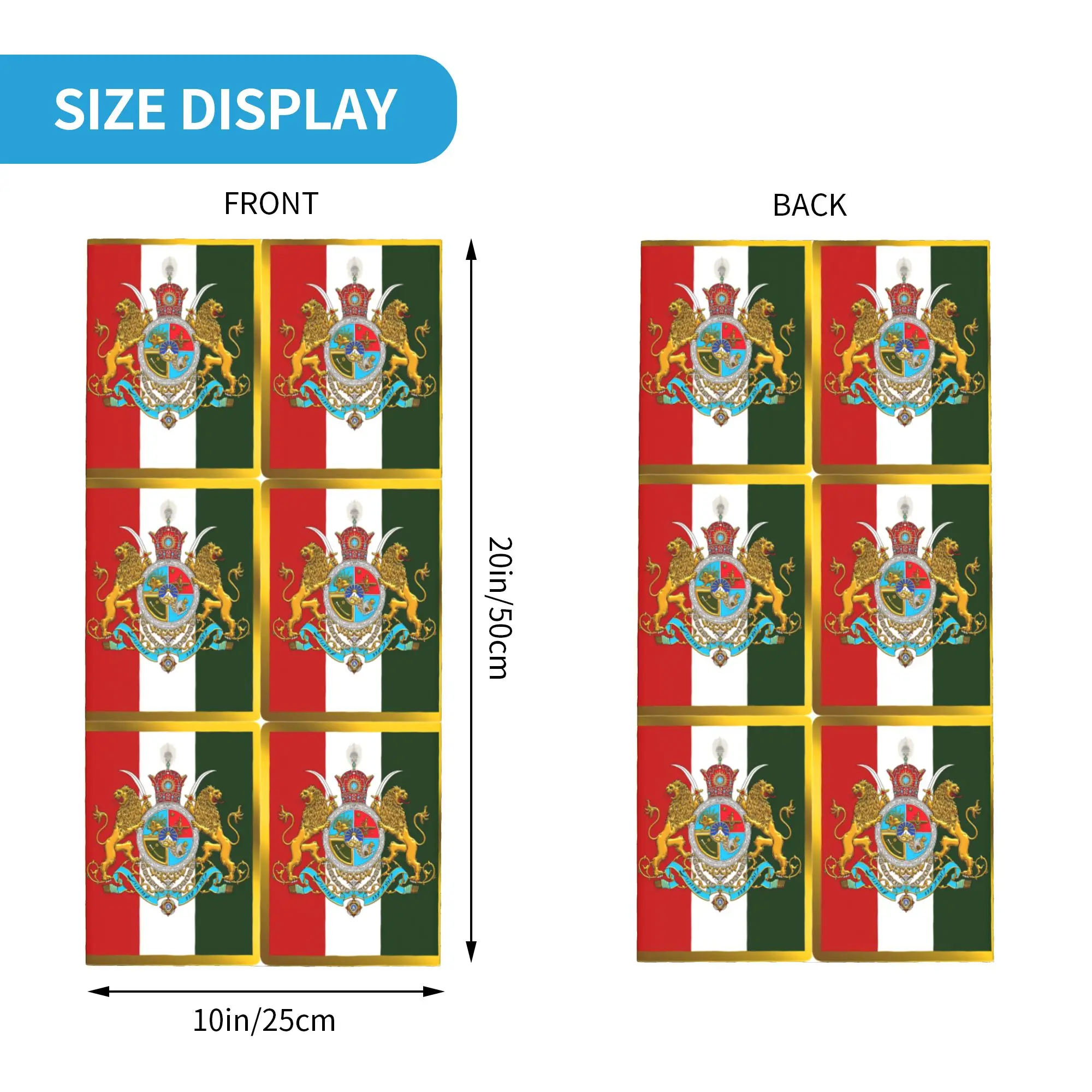 Outdoor Sports Balaclava Iranian Imperial Coat of Arms of Iran Pahlavi Dynasty Cycling Mask Soft Bike  Face Cover Mask Scarves