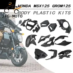 Fender Fairing Kit Motorcycle Accessories Frame Kit Side Panel Carbon Fiber Pattern Body Cover Set for Honda GROM MSX 125 MSX125