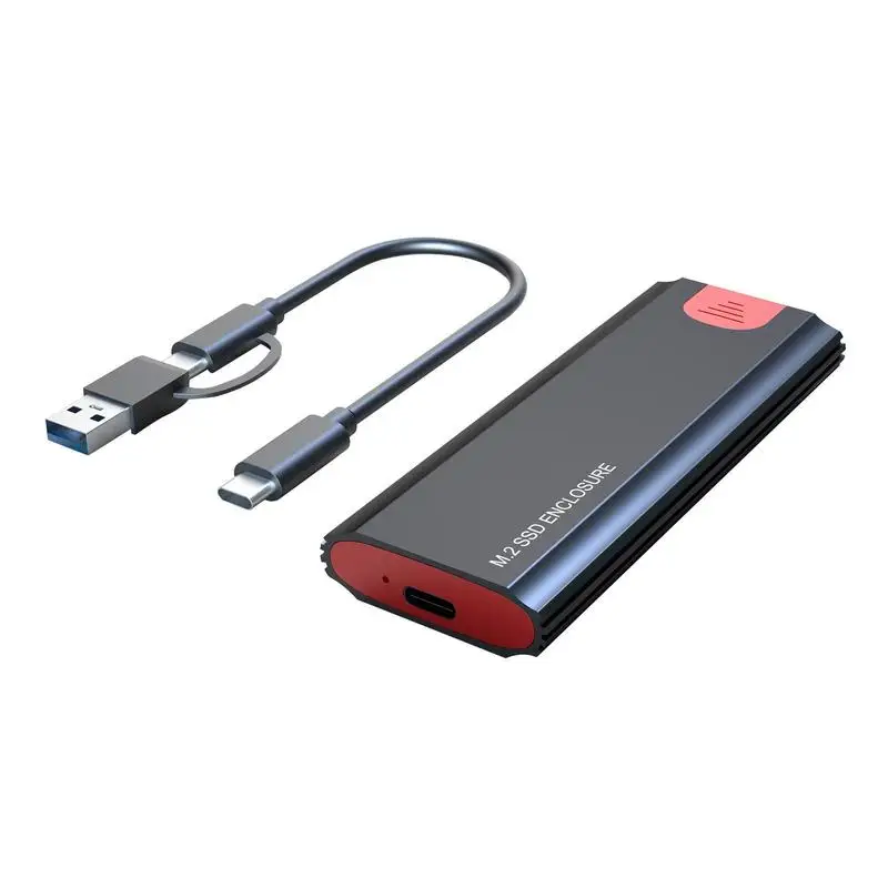 

M.2 NVMe SSD Enclosure 10Gbps USB3.Tool-Free Aluminum External M2 Adapter for M.2 PCIe M-Key 2230/2242/2260/2280 SSD