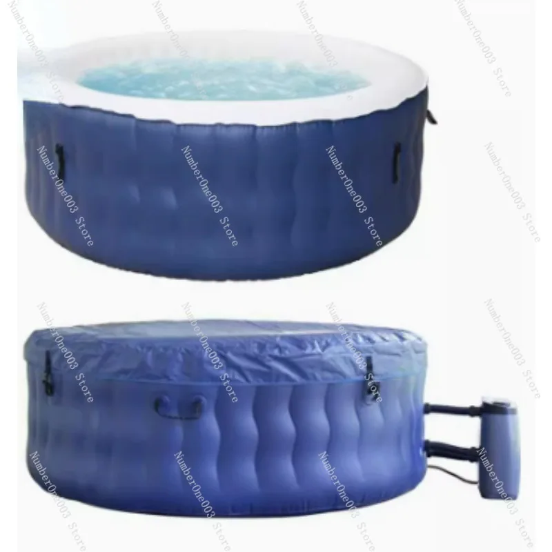 Inflatable Massage Bathtub, Heated Spa Pool, Bubble SPA, Home Hot Spring Couple Bathtub