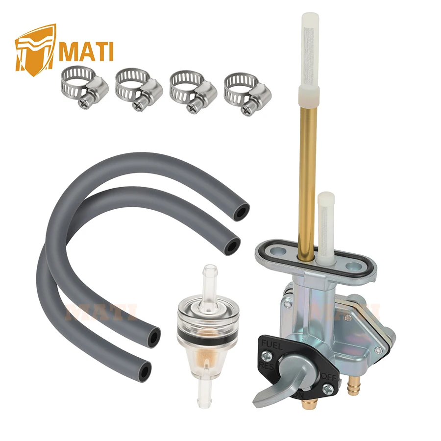 M MATI Fuel Valve Petcock Tank Switch For Kawasaki Ninja 250R EX250F 1988 TO 2007 51023-1393 51023-1139