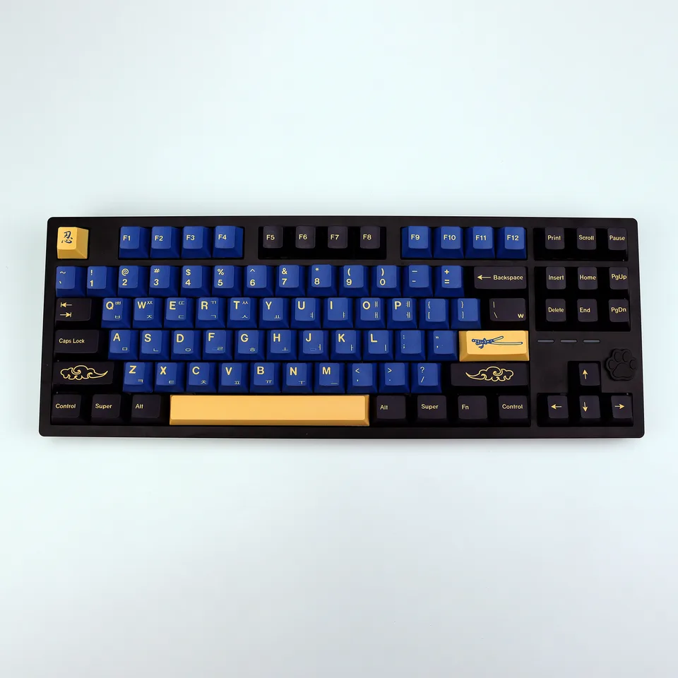 よ*ん様 key TENET70 GMK Blue Samurai 自作 GMK Blue Samurai Keycap