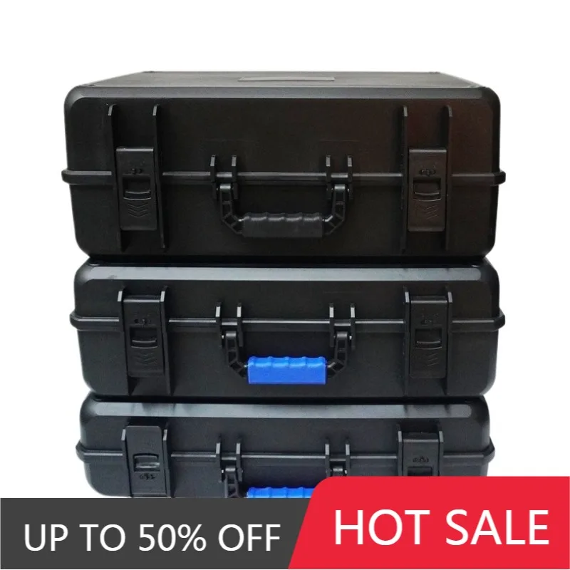 Household Tool Case Portable Hardware Storage Box Large Capacity Tools Organizer Suitcase Black Multifunctional Tool Boxes
