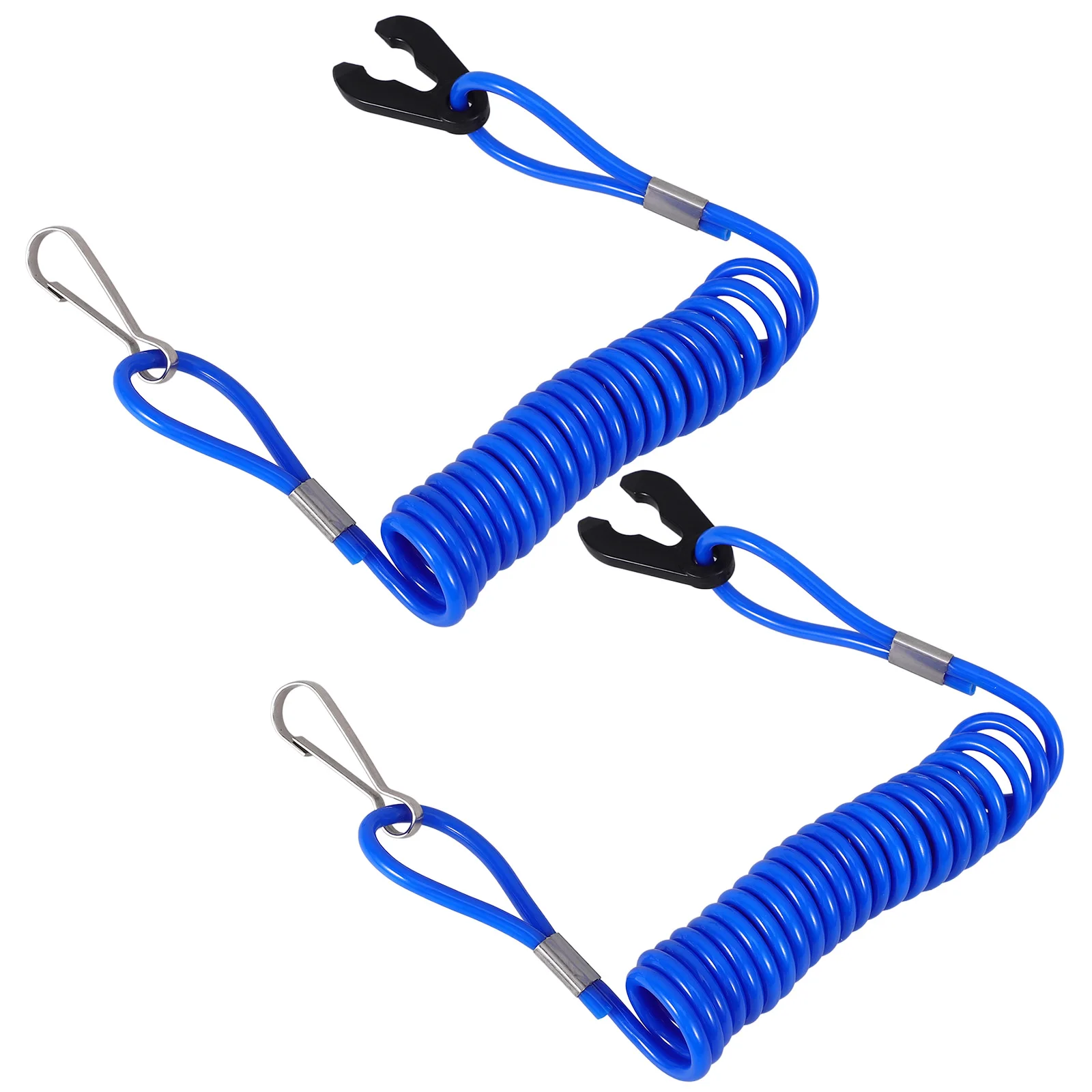 

2pcs Red Blue Emergency Fire Extinguishing Rope Lanyards Boat Engine Cord Safety Harness Stop Marine