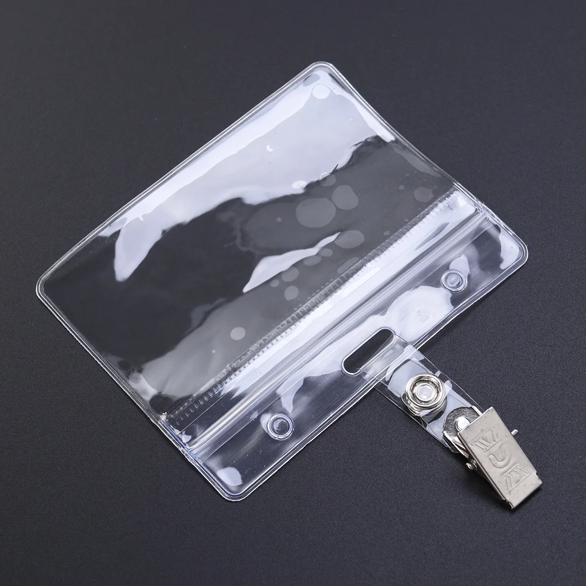 

25 Pcs ID Badge Holders Transparent Plastic Waterproof Name Card Lanyard Sets Office School Events Accessories