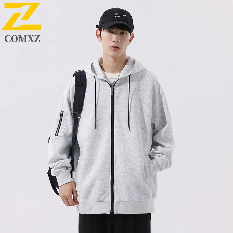 

Harajuku Men Casual Jacket 2025 New Fashion Versatile Windproof Breathable Hooded Jacket Outdoor Street Travel Jacket Teenagers