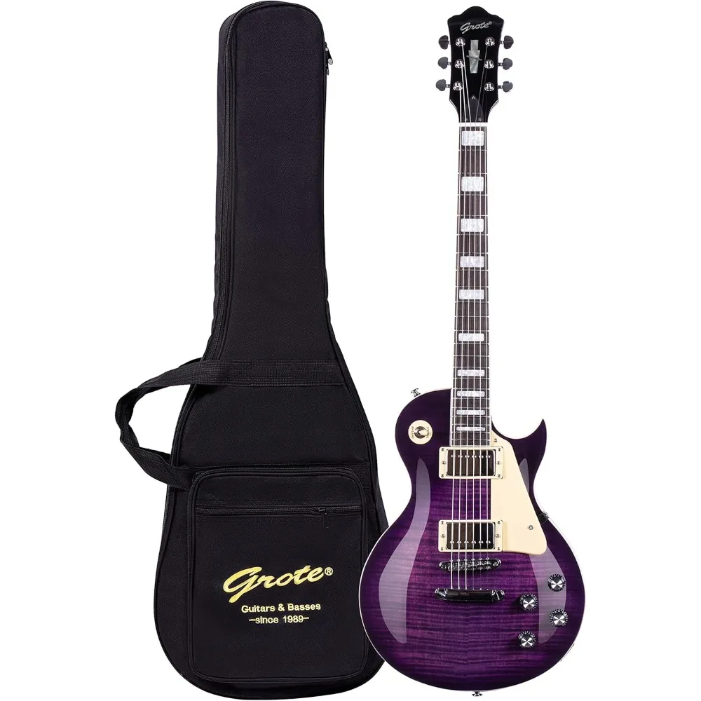 

Guitar Solid Body Electric Guitar with Gigbag LPYS-006 (Purple)