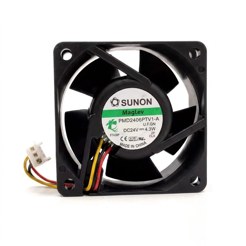 

For SUNON PMD2406PTV1-A 6025 DC24V 4.3W 6 3-Pin Silent Cooling Fan