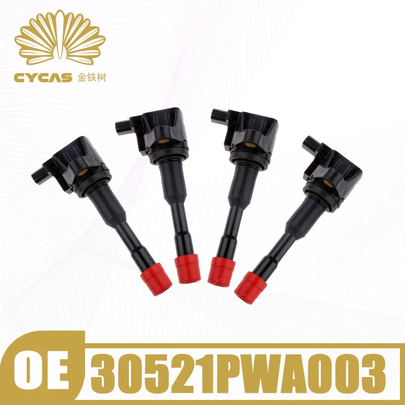 

4pcs CYCAS Brand 30521PWA003 30520PWA003 Front Rear Ignition Coil Replacement Parts For Honda CITY FIT JAZZ Civic