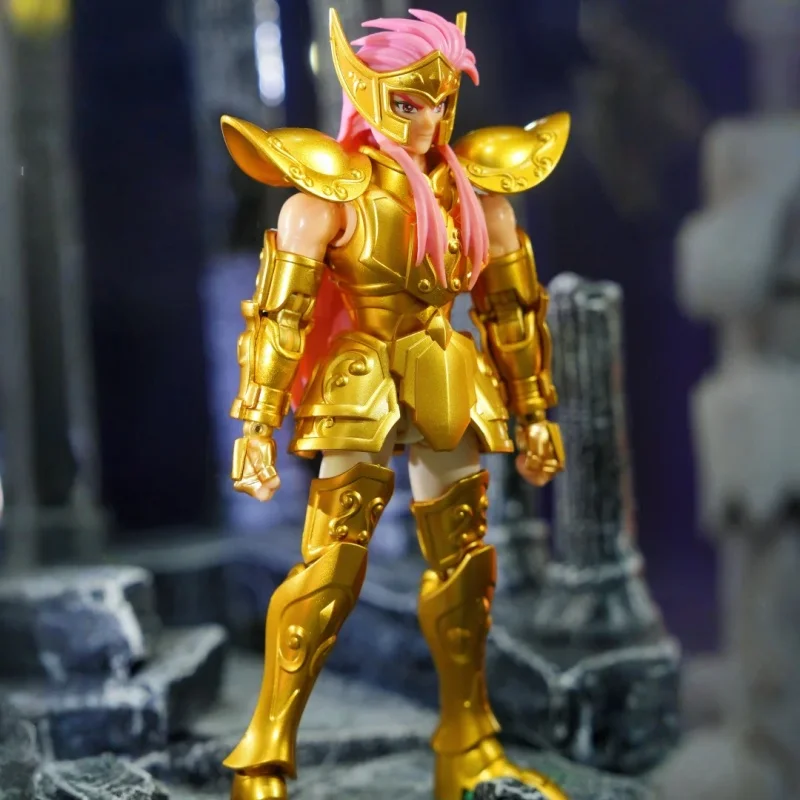 En Stock Blokees genuinos Saint Seiya campeón clase Acuario Camus Cygnus Hyoga Taurus figura de acción coleccionable modelo juguetes regalo