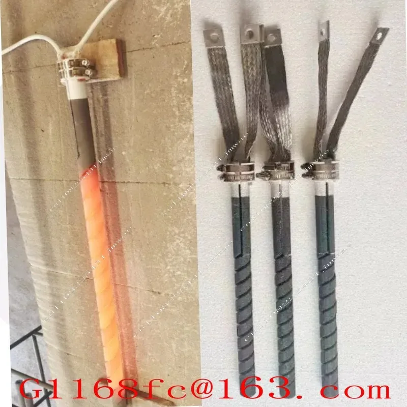 Diameter 16-45SIC Single and Double Thread Silicon Carbide Rod High-temperature Resistant Spiral Heating Tube