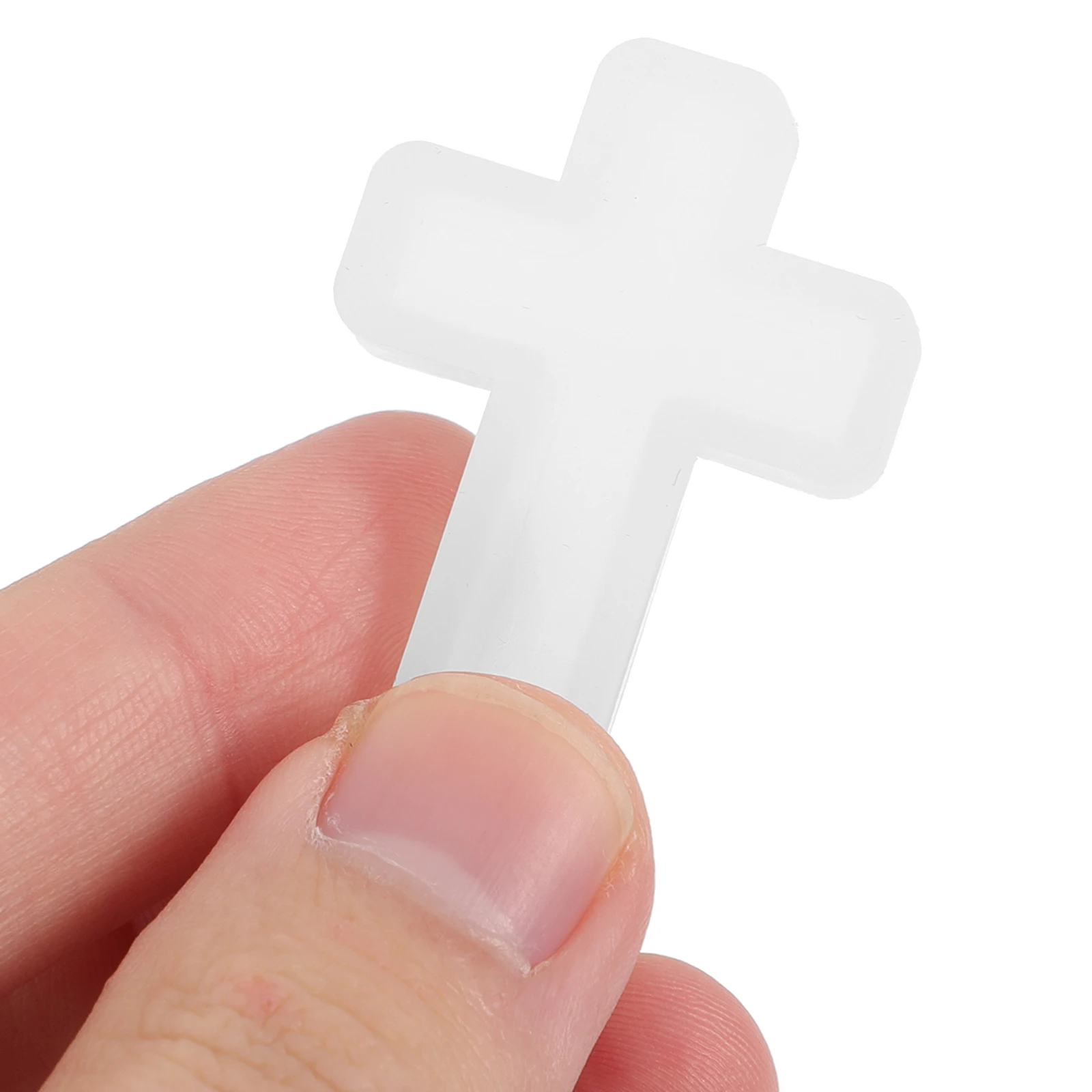

10Pcs Cross Shape Silicone Mold for DIY Crafts Jewelry Easy Demold Durable Pendant Necklace Keychains Decor Kit