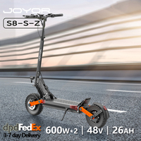 JOYOR S8-S-Z Folding Electric Scooter with 48V 26Ah Lithium Battery, Dual 600W Motor, 10\