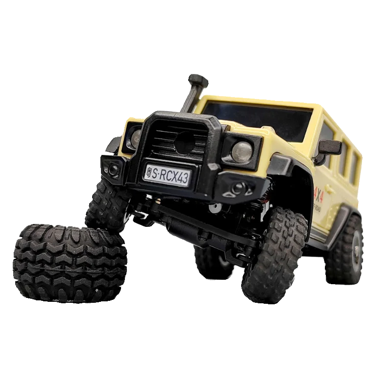 LDARC X43 Off-Road 1:43 Mini symulacja samochodu wspinaczkowego wytrzymałość na wytrzymałość 80 minut napęd na cztery koła Wrangler zdalnie