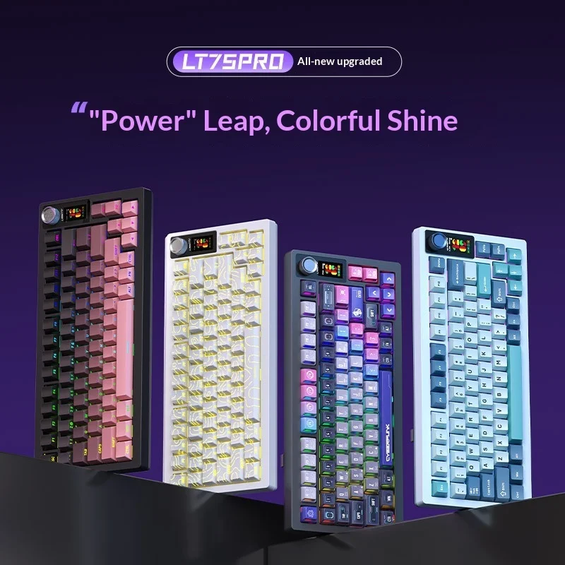 

Langtu Lt75 Mechanical Keyboard With Three Modes Connected To Rgb Gaming Customized High E-Sports Specific Mechanical Keyboard
