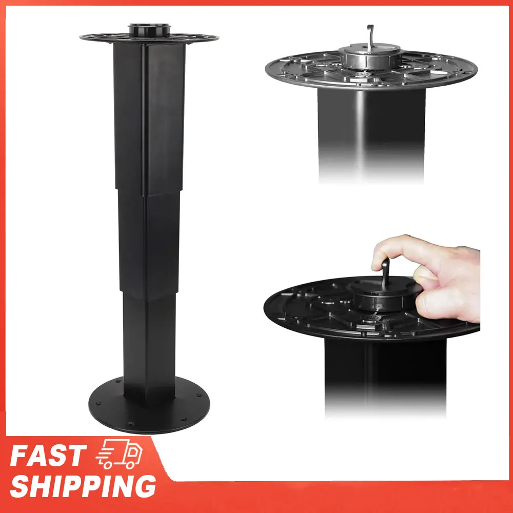 

Camper Table Pedestal Versatile 310mm To710mm Adjustable Aluminum Alloy RV Table Pedestal Stand Hydraulic Lifting for Boat Yacht