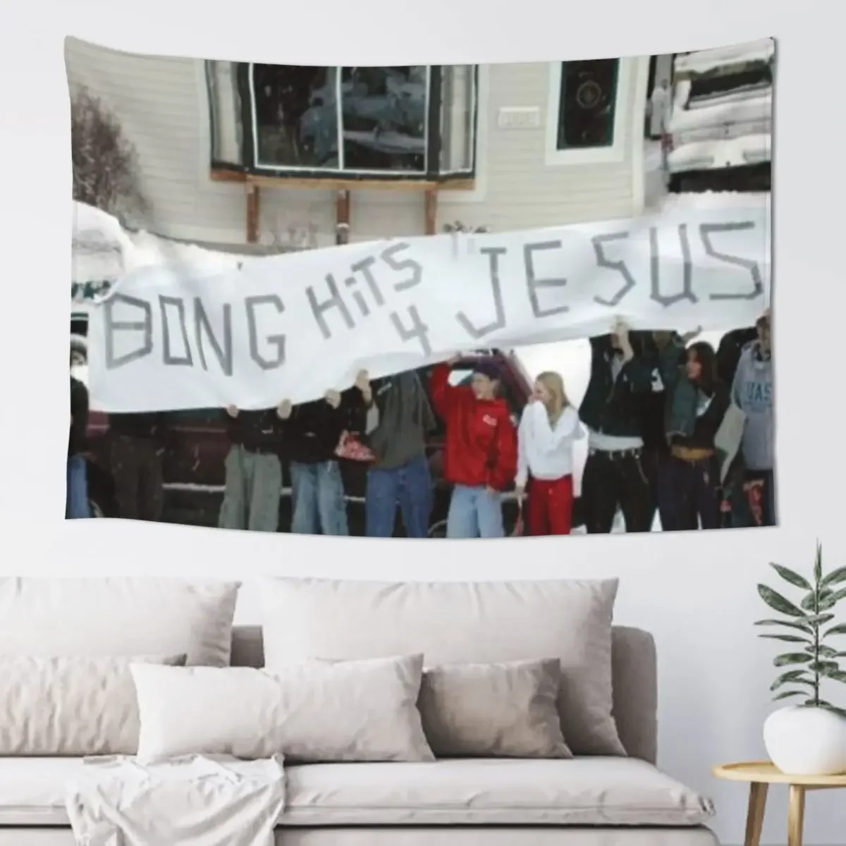 Bong hits for Jesus Tapestry Bedroom Decorations Living Room Decoration Home Decor Accessories Tapestry