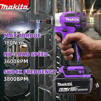 New Makita DTD173 18V Cordless Impact Driver 180 N.m Brushless Electric Drill Screwdriver LED Light Multi-function Household
