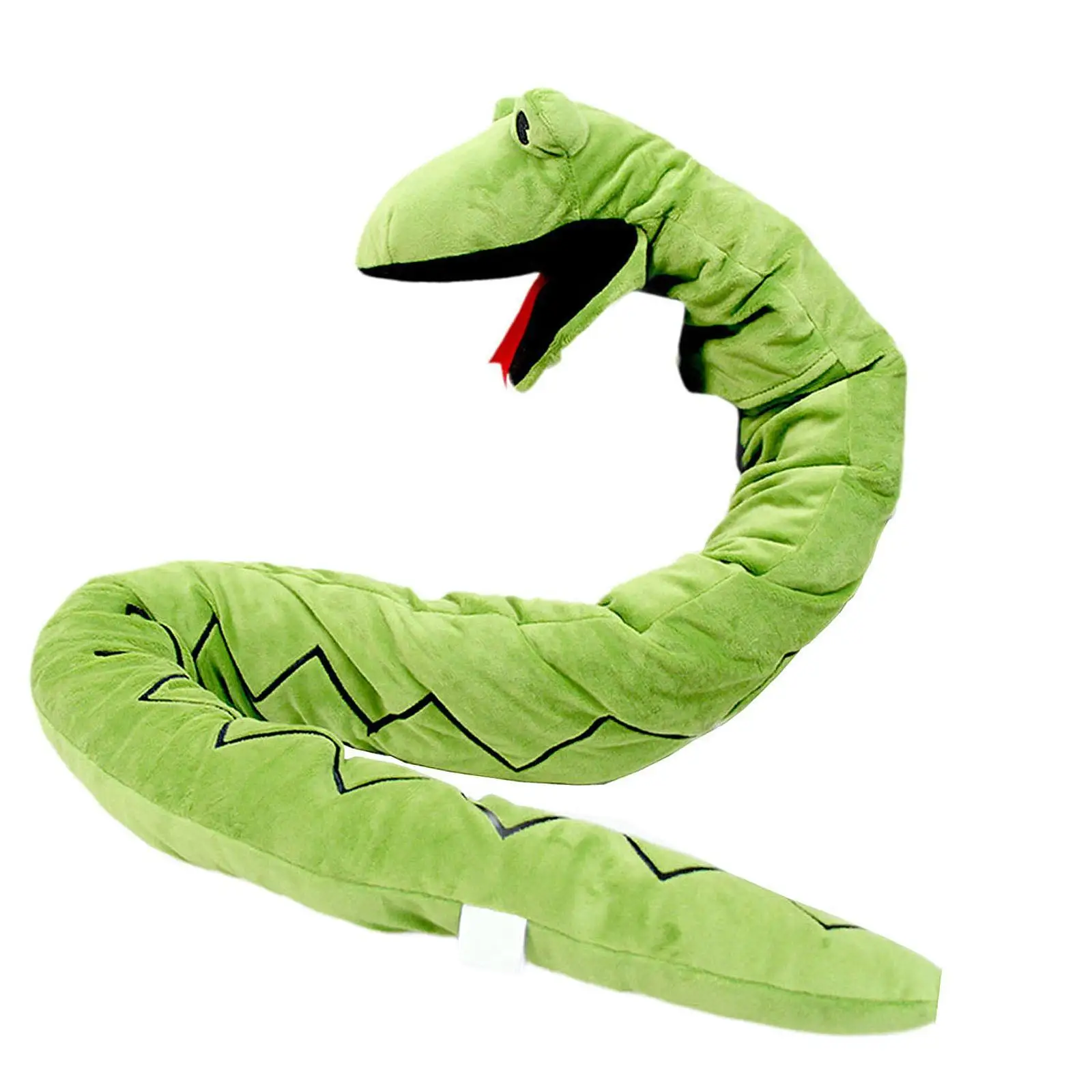 Snake Hand Puppet Stuffed Animal Toy with Movable Mouth Plush Doll Story Animal Puppets for Kids Role Play
