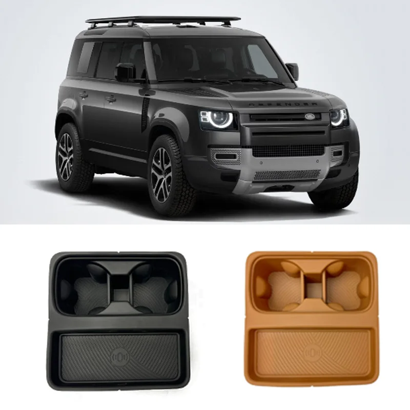 

For 22-24 Land Rover Defender Wireless Charging Silicone Pad, Central Control Water Cup Pad, Protection And Interior Equipment