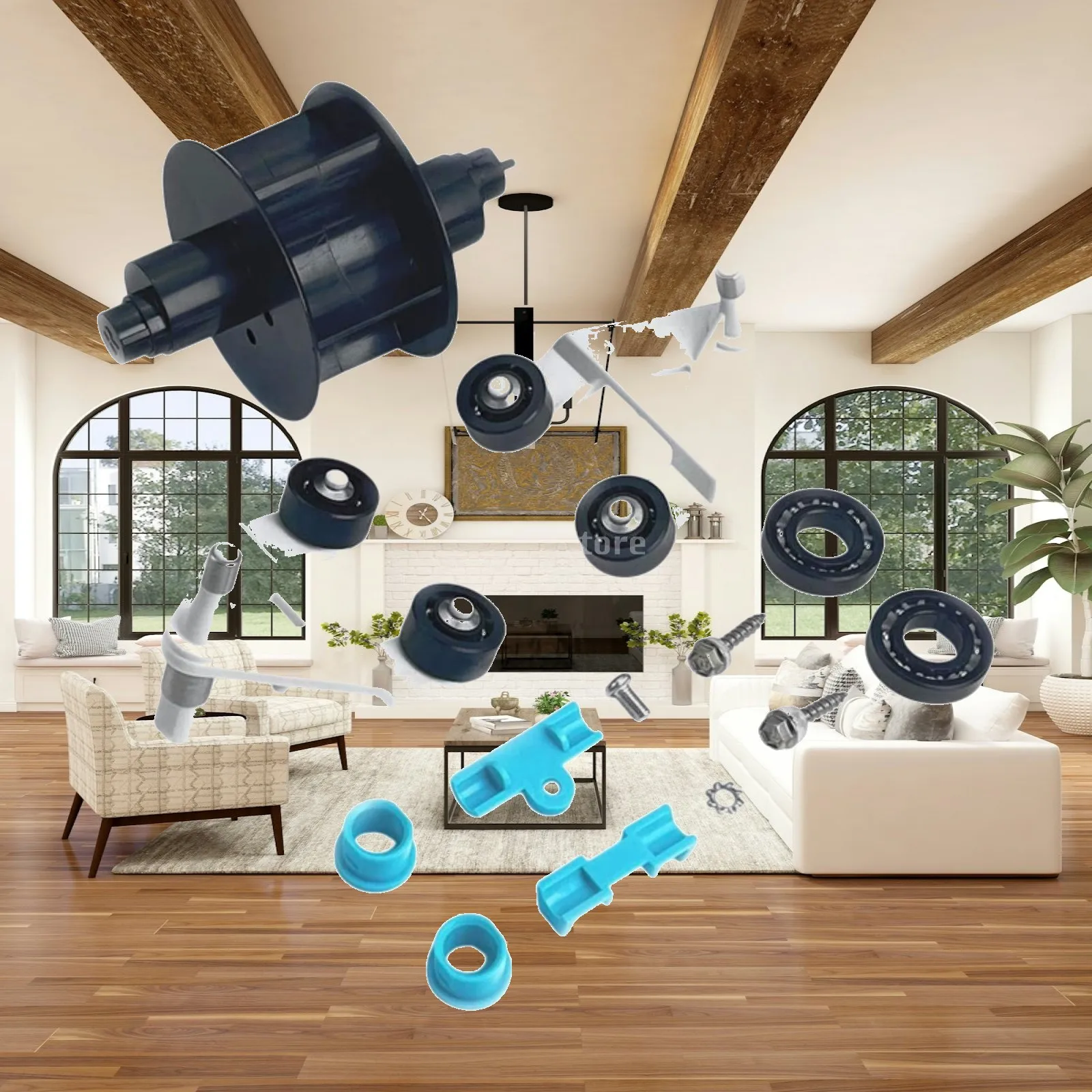 

Pool Vac Frame Turbine Kit ABS Plastic Cleaner Parts Universal Replacement Accessories for Frame Pool Maintenance