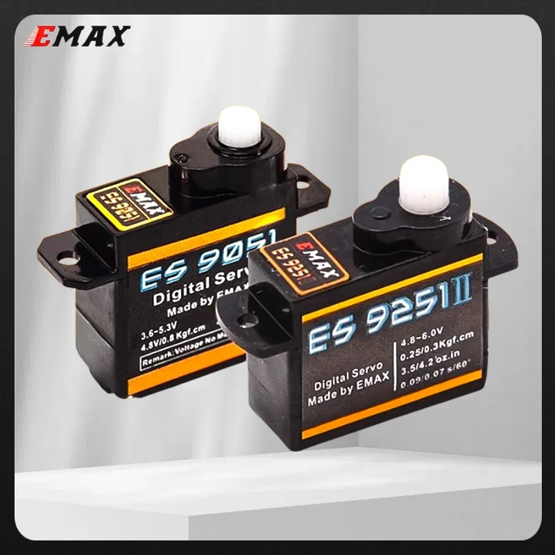 

EMAX ES9051 ES9251 II 4.3g/2.5G Digital Servo Plastic Gear 0.8kg Torque for 3D F3P Aircraft - Wholesale Dropship
