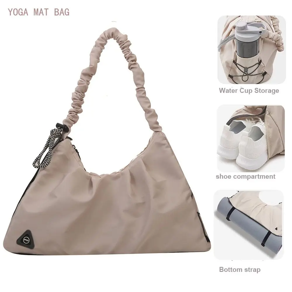 Large Capacity Yoga Bags Fashion Leisure Waterproof Sports Bags Fold Design Multifunctional Gym Fitness Handbags Women