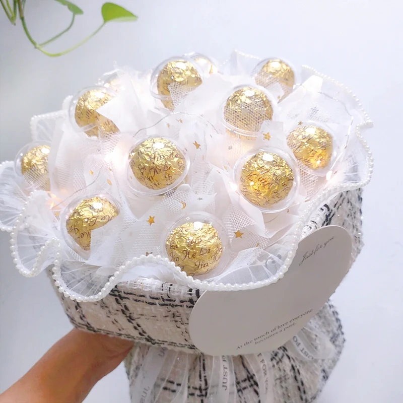 10/20 قطعة صندوق شوكولاتة شفاف الكمأة بطانة صندوق حلوى الزهور باقة حامل كرة الشوكولاتة صندوق هدايا عيد الحب #2