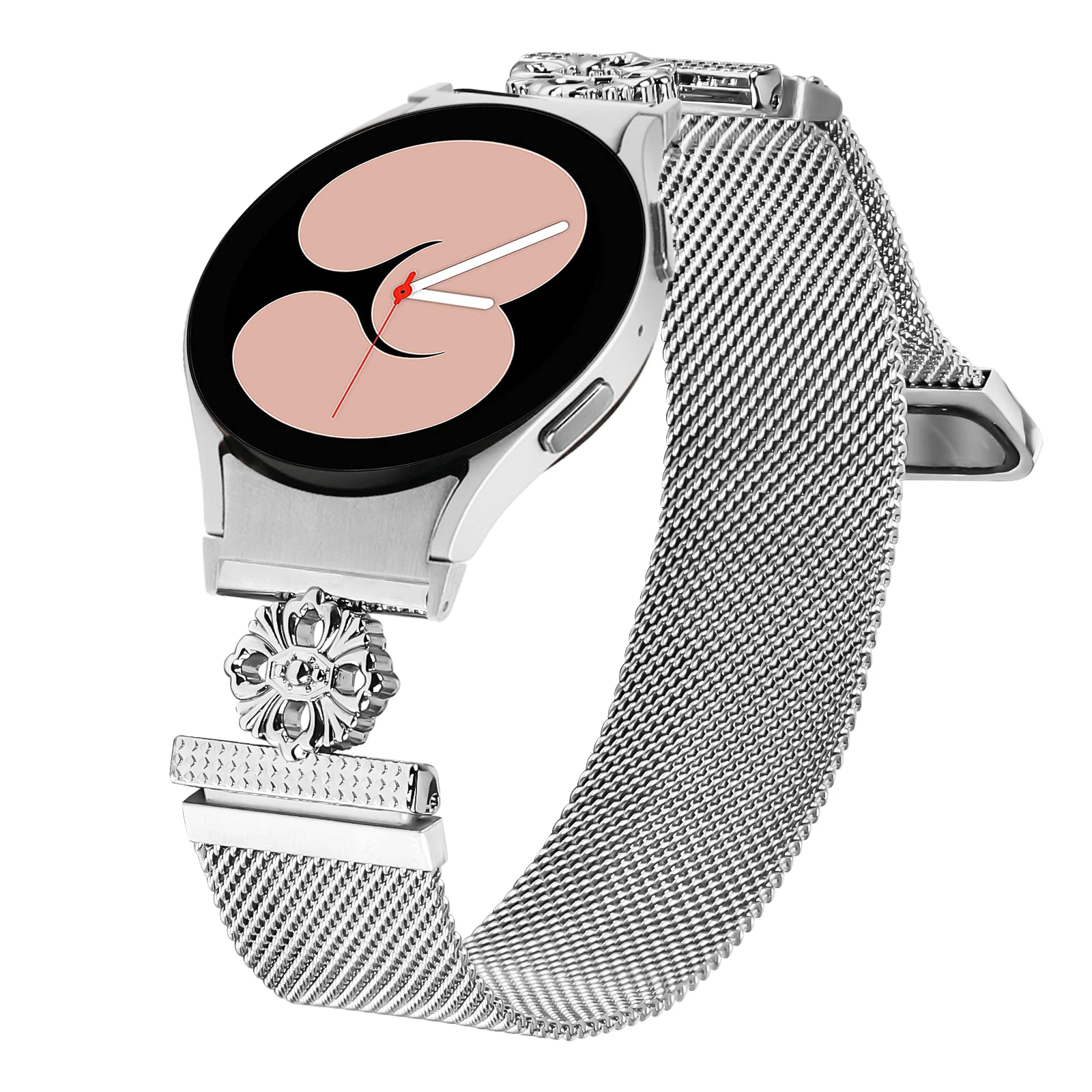 Quick fit milanês sem lacunas banda para samsung galaxy watch7 6 5 4 banda pulseira milanesa galaxy watch6 5 4 pulseira de laço magnético