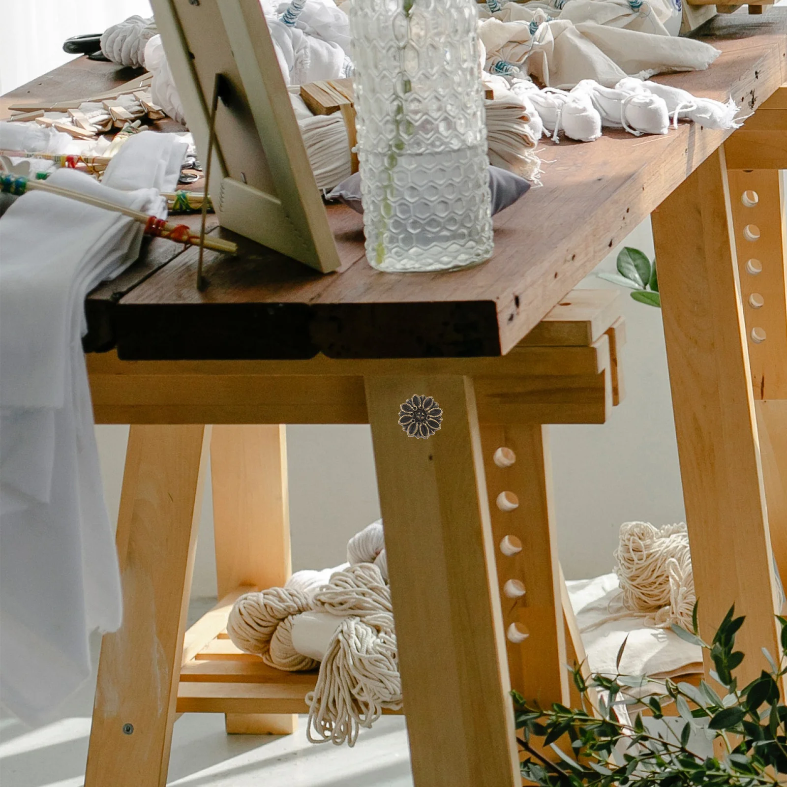 

20pcs Zinc Alloy Box Adornment Carved Wooden Box Decorative Accessory Sturdy Patch Style Applique