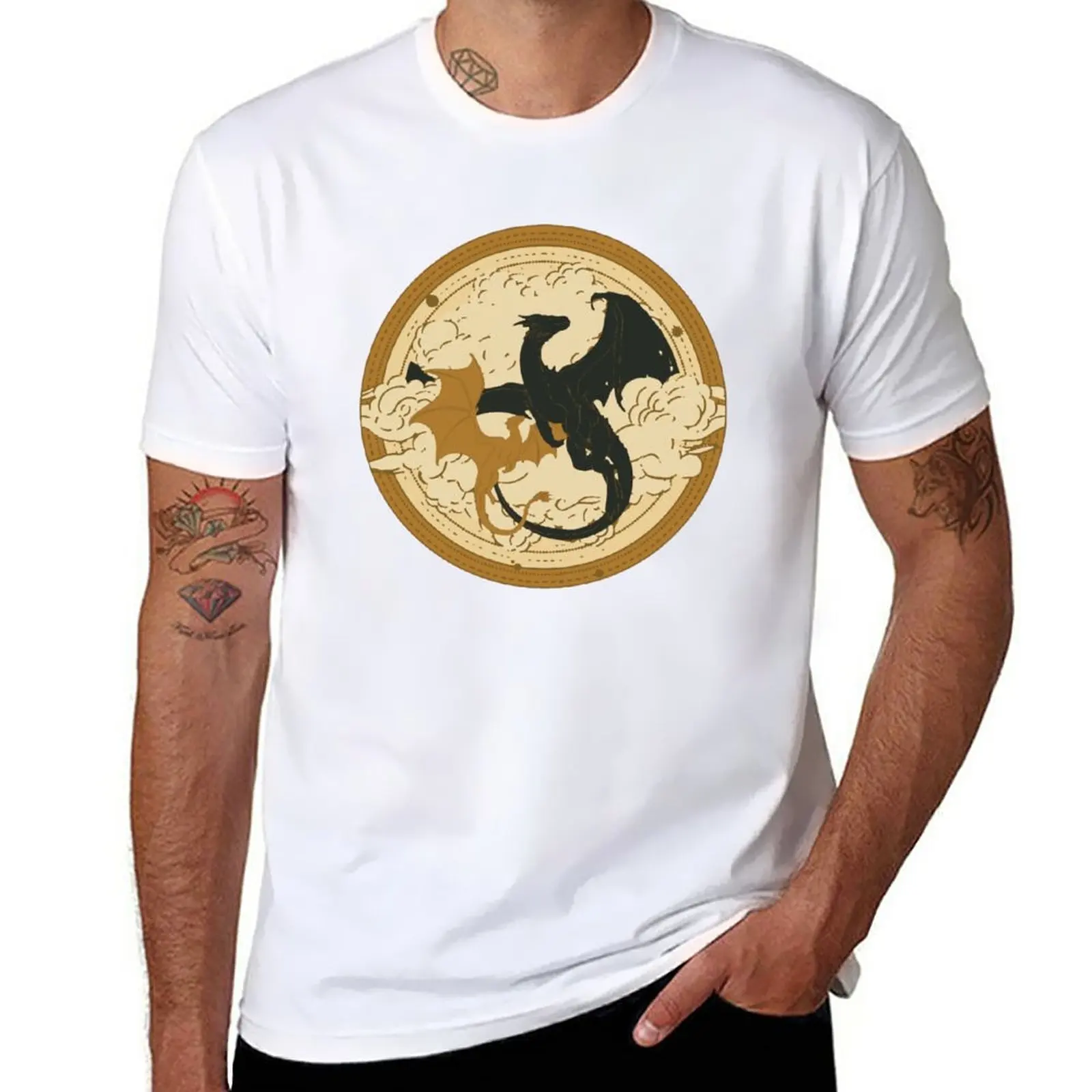 New Dragon Gold _ Fourth Wing , Rebecca Yarros tee, Violet Sorrengail, Xaden Riorson, Romantasy fan T-Shirt