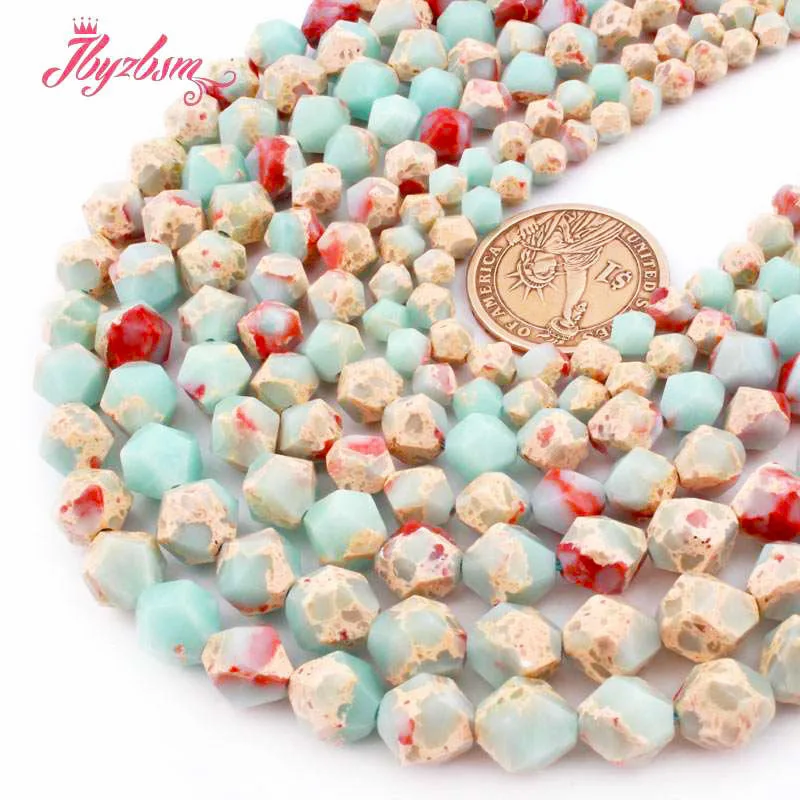 

6mm/8mm/10mm ShouShan Stone Faceted Square Stone Beads For Jewelry Making Bracelet Necklace Strand 15 Inches DIY Loose Beads