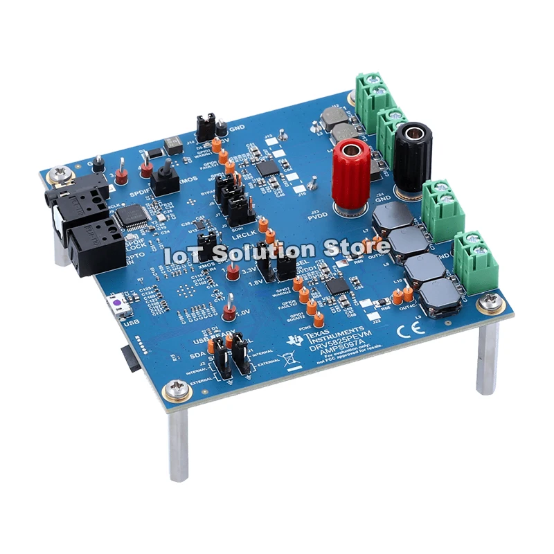 

DRV5825PEVM 4.5-V to 26.4-V, 7.5-A stereo, 15-A mono, Piezo driver with smart I/V protection evaluation module