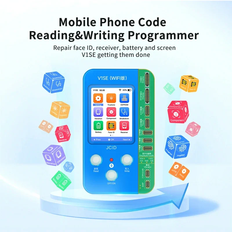 JC V1SE 13 IN 1 Programmer For iPhone 11 12 13Pro 14 15 Pro Max