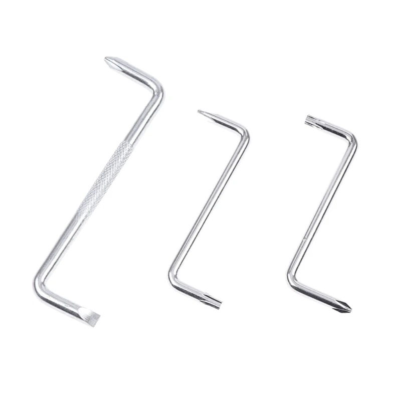 3pcs Z Type Phillips Slotted Screwdriver Offset Screwdriver Wrench Tip Screw Driver Double Head Turning Screwdrivers Repair Tool