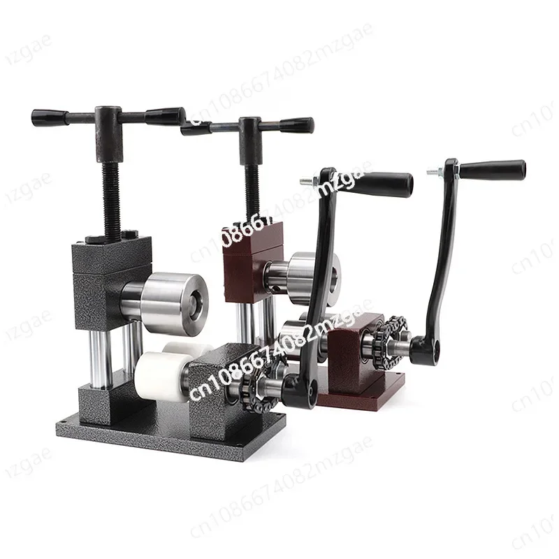 Ring Bracelet Rolling Machine Manual Hand Crank Rings Bender Point Flattening Roll Round Bending Gold Jewelry Tools