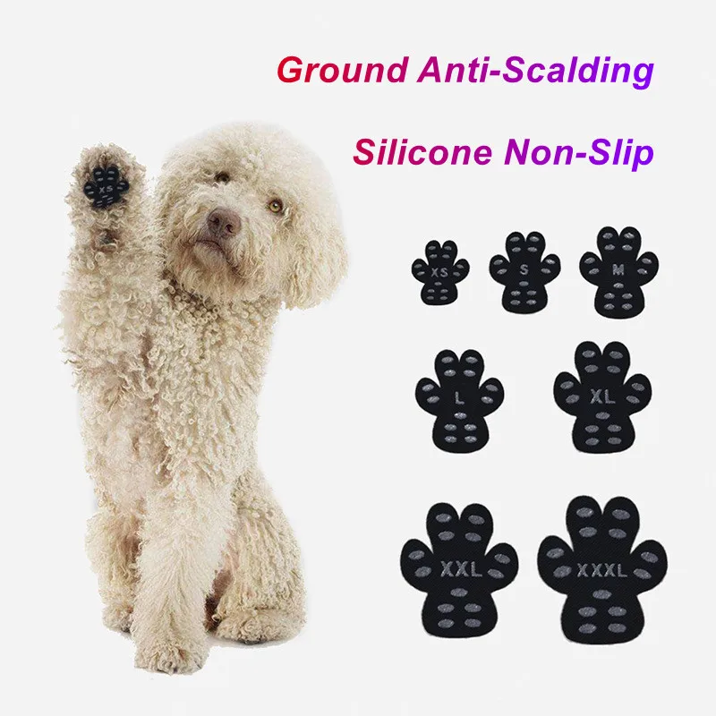 Dog Paw Protector Anti-Slip Grip Pad Set to Provides Traction and Brace for Weak Paws Walk Assistant to Keeps Dogs from Slipping