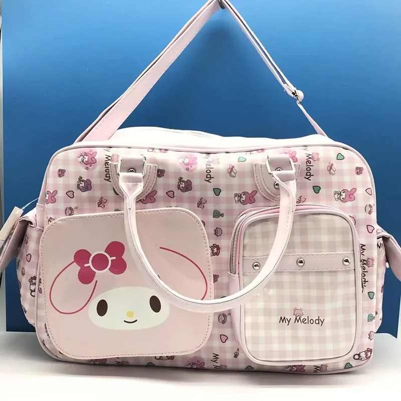 Sanrio Hello Kittys Harajuku słodka kreskówka torebka Kawaii Anime PU wodoodporna podróżna kosmetyczka o dużej pojemności prezenty dla dziewczynek