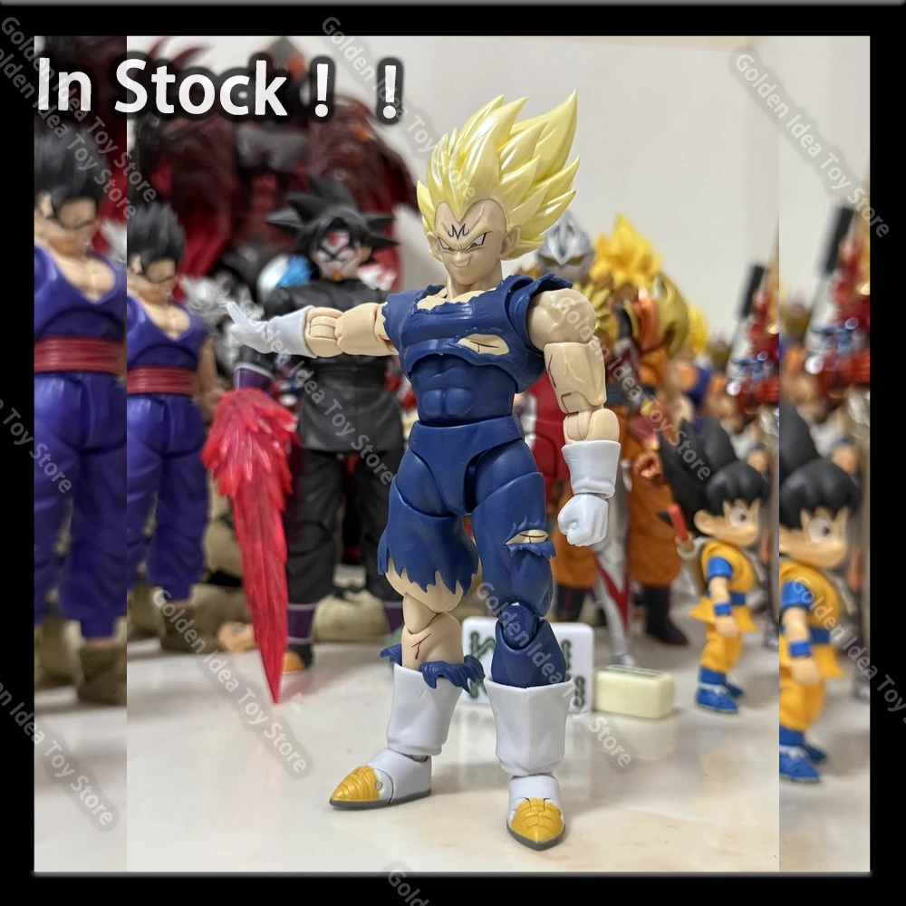 

В наличии Black Hole TK Dragon Ball SHF Super Saiyan SSJ Majin Vegeta Battle Damage Full Power Аниме Фигурки Модели Игрушки